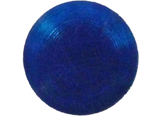 Button in Transparent-Blau