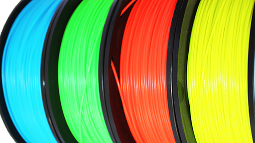 Fillamentrollen mit Neonfarben