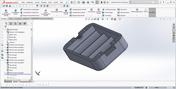 Animation der Solidworks-Konstruktion eines Gehäuses Bild 9