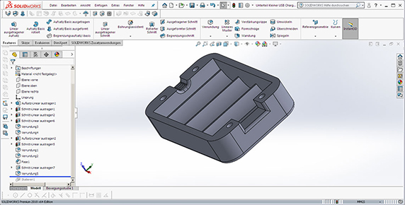 Animation der Solidworks-Konstruktion eines Gehäuses Bild 10