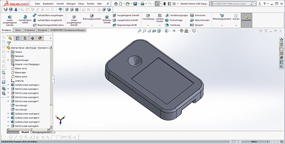 Animation der Solidworks-Konstruktion eines Gehäuses Bild 11