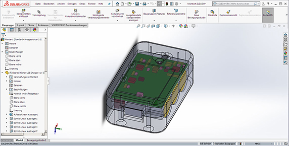 Animation der Solidworks-Konstruktion eines Gehäuses Bild 12